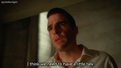 This will be a much less stressful conversation. Promise. Courtesy of Tublr